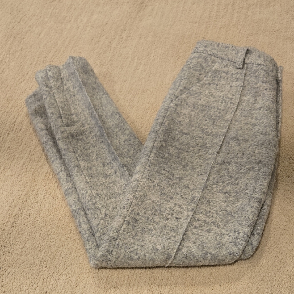 Gray Wool Women's Pants